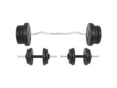 Sada činek barbell a dumbbell, 60 kg