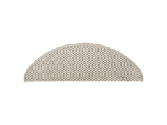 Samolepící nášlapy na schody vzhled sisal 15ks 65x25cm taupe