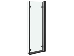 Skládací sprchový kout se 3 panely ESG 130 x 138 cm černý