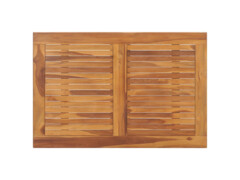 Skládací zahradní jídelní stůl 90 x 60 x 75 cm masivní teak