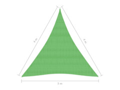 Stínící plachta 160 g/m² světle zelená 3 x 4 x 4 m HDPE