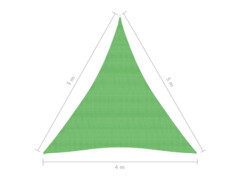 Stínící plachta 160 g/m² světle zelená 4 x 5 x 5 m HDPE