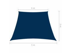 Stínící plachta oxfordská látka lichoběžníková 4/5 x 3 m modrá