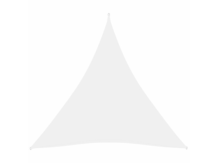 Stínící plachta oxfordská látka trojúhelník 3,6x3,6x3,6 m bílá