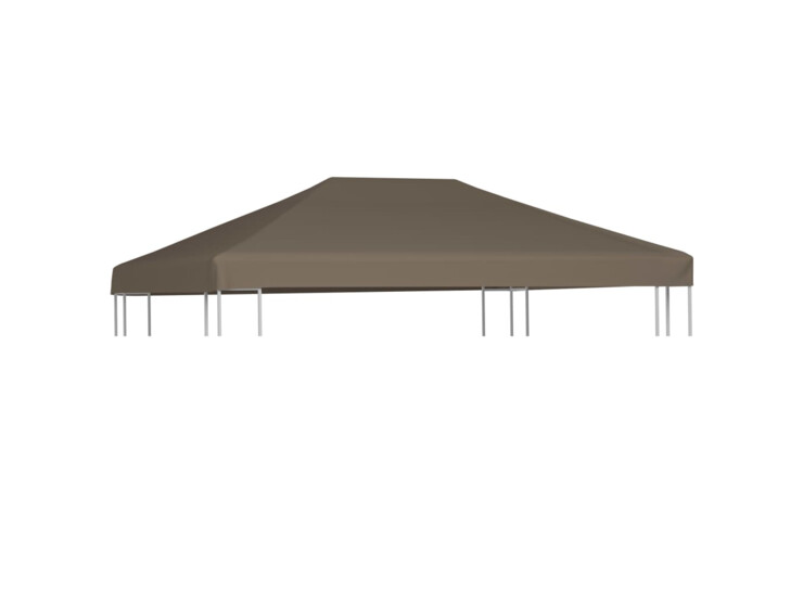 Střecha na altán 310 g/m² 3 x 4 m barva taupe