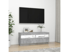 TV skříňka s LED osvětlením betonově šedá 100 x 35 x 40 cm