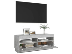 TV skříňka s LED osvětlením betonově šedá 100 x 35 x 40 cm