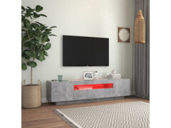 TV skříňka s LED osvětlením betonově šedá 160 x 35 x 40 cm