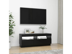 TV skříňka s LED osvětlením černá 100 x 35 x 40 cm