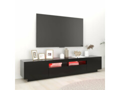 TV skříňka s LED osvětlením černá 200 x 35 x 40 cm