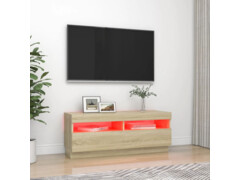 TV skříňka s LED osvětlením dub sonoma 100 x 35 x 40 cm