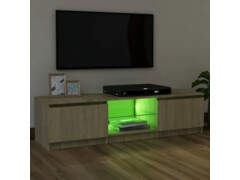 TV skříňka s LED osvětlením dub sonoma 120 x 30 x 35,5 cm