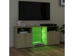 TV skříňka s LED osvětlením dub sonoma 120 x 30 x 50 cm