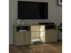 TV skříňka s LED osvětlením dub sonoma 120 x 30 x 50 cm