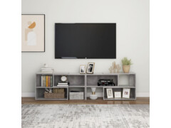 TV stolek betonově šedý 149 x 30 x 52 cm dřevotříska