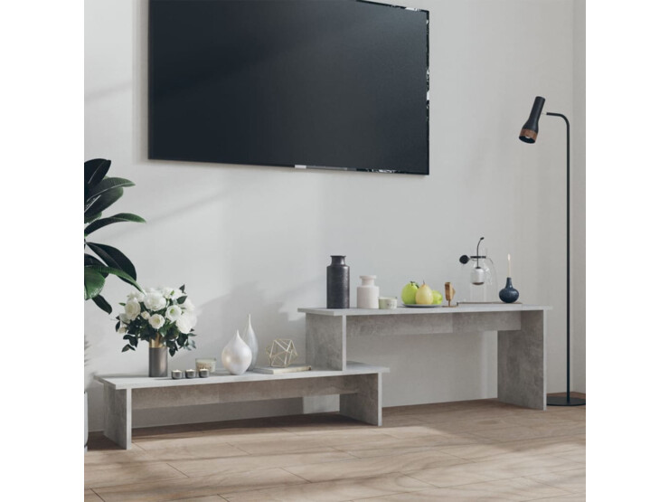 TV stolek betonově šedý 180 x 30 x 43 cm dřevotříska