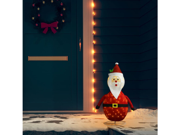 Vánoční dekorace Santa Claus s LED luxusní tkanina 60 cm