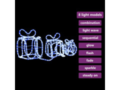Vánoční dekorativní dárečky 180 LED vnitřní i vnější dekorace