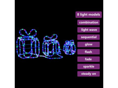 Vánoční dekorativní dárečky 180 LED vnitřní i vnější dekorace