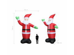 Vánoční nafukovací Santa Claus LED IP44 600 cm XXL