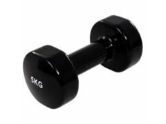 vida XL Činky dumbell 2 ks 2 x 5 kg litina černé