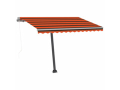 Volně stojící automatická markýza 350 x 250 cm oranžovo-hnědá