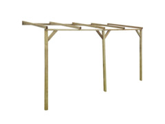 Zahradní pergola ke zdi 2 x 4 x 2,2 cm dřevo