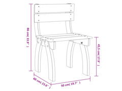 Zahradní židle impregnované borové dřevo