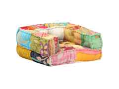  Modulární pouf patchwork textil