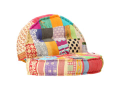  Pouf 100 x 20 cm patchwork textil