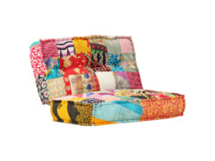  Pouf 100 x 100 x 20 cm patchwork textil