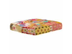  Pouf 100 x 100 x 20 cm patchwork textil