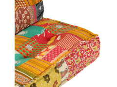  Pouf 100 x 100 x 20 cm patchwork textil