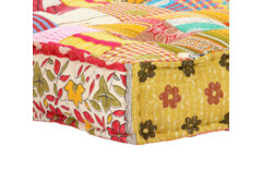  Pouf 100 x 100 x 20 cm patchwork textil