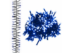  Světelný LED řetěz trs se 3 000 LED diodami modrý 23 m PVC
