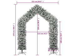  Vánoční oblouk se sněhem 270 cm