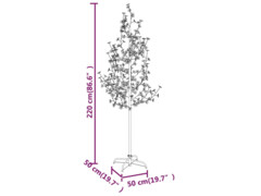  Rozkvetlá třešeň s 220 teplými bílými LED 220 cm