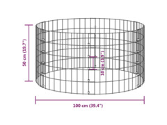  Zahradní kompostér Ø 100 x 50 cm pozinkovaná ocel