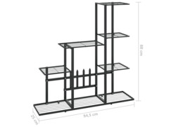  Stojan na květiny 94,5 x 25 x 88 cm černý kov