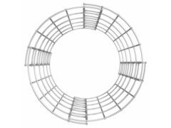  Kruhové gabionové záhony 3 ks pozinkovaná ocel Ø 30 x 50 cm