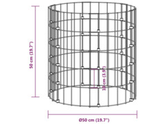  Zahradní kompostér Ø 50 x 50 cm pozinkovaná ocel