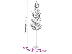  Rozkvetlá třešeň s 368 teplými bílými LED 300 cm