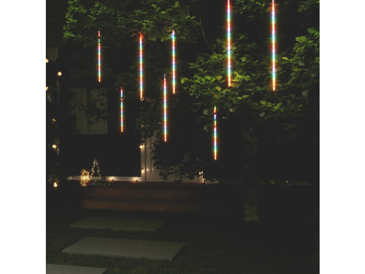  Padající světla 8 ks 50 cm barevná 288 LED diod dovnitř i ven