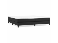  Box spring postel černá 200 x 200 cm umělá kůže