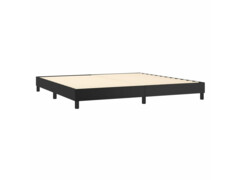  Box spring postel černá 200 x 200 cm umělá kůže