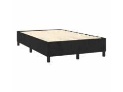  Box spring postel s matrací černá 120 x 200 cm samet