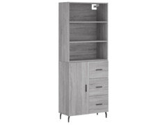  Skříň highboard šedá sonoma 69,5 x 34 x 180 cm kompozitní dřevo