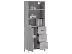  Skříň highboard šedá sonoma 69,5 x 34 x 180 cm kompozitní dřevo