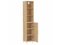  Skříň highboard dub sonoma 34,5 x 34 x 180 cm kompozitní dřevo