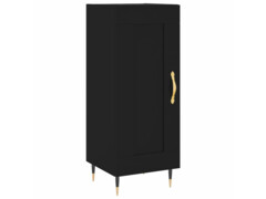  Skříň highboard černá 34,5 x 34 x 180 cm kompozitní dřevo